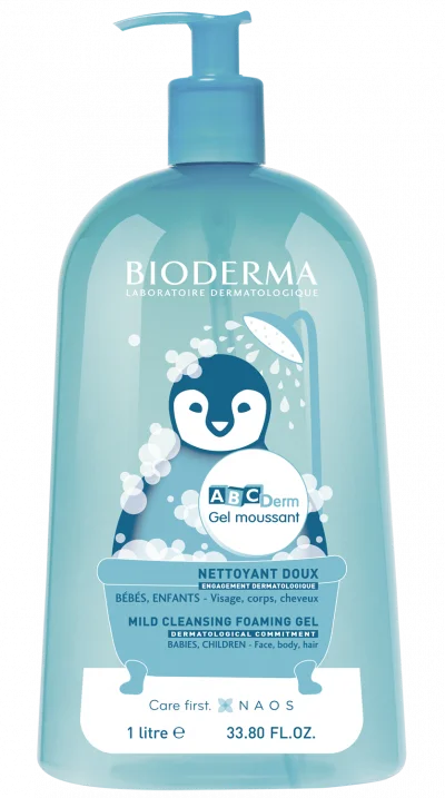 ABCDerm Moussant nettoyant doux 1L
