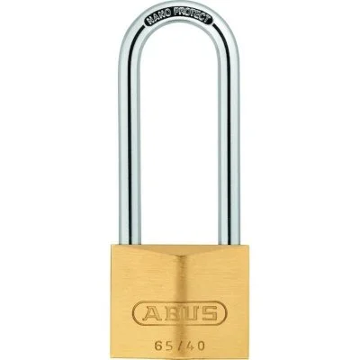 Abus 04781 65/50 Cadenas en Laiton 50 mm avec haute anse 80 mm