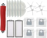 NOVAGO Accessoires pour aspirateur robot Roborock Q7 Max (lot de 17 pièces) -