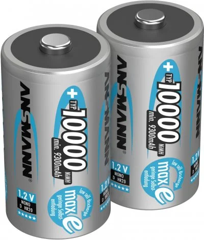 Accu LR20 NiMH 1.2 V Ansmann 5030642 10000 mAh 2 pc(s)