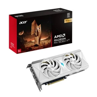 Acer Carte graphique Acer Nitro Radeon´ RX 9060 XT OC 8 GB - Édition Blanche