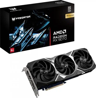 Acer Predator BiFrost Radeon RX 9070 OC 16GB AMD 16 Go GDDR6