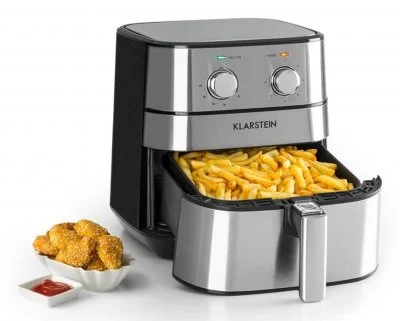 AeroVital Friteuse à air chaud - cuisson saine sans huile - minuterie - 5,4L / 1700W - inox