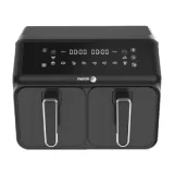 FAGOR Airfryer 8L - - Friteuse sans huile 2 cuves de 4L - 2200W - 8 programmes - Noir