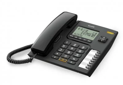 Alcatel T76 - Téléphone filaire avec ID d'appelant - noir