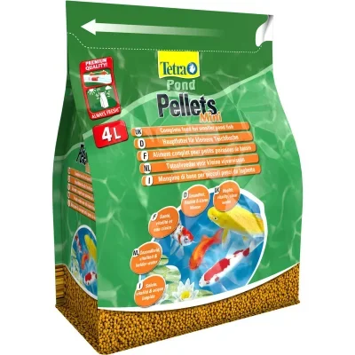 Aliment complet pour petits poissons de bassin Tetra pond pellets mini 4L