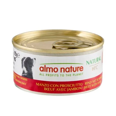 Almo Nature Hfc Nature Beef And Ham 95g Wet Dog Food Multicolore