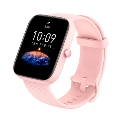 Amazfit Bip 3 Pro Montre Connectée Homme 1.69 240x280 Bluetooth Rose