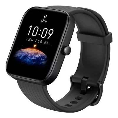 Amazfit Bip 3 Pro Noir - Montre Connectée Avec Bracelet Silicone Noir