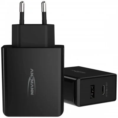 Ansmann Home Charger 254pd 1xusb 1xusb Type-c Pd 60w 4700ma Noir