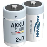 ANSMANN Piles rechargeables Mono D HR20 2 pcs 5000 mAh 5030922
