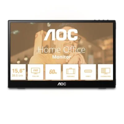 AOC 16T3EA téléviseur et moniteur portables Noir 39,6 cm 16T3EA