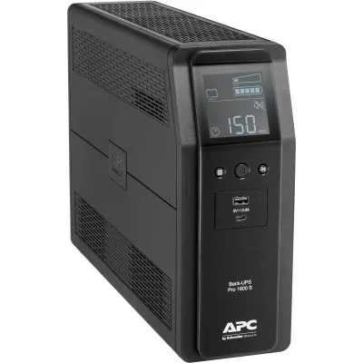 Apc Back Pro Br 1600va Sinewave 8 Outlets Avr Lcd Interface Ups Noir