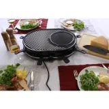 LITTLE BALANCE Appareil à raclette 3-en-1 - - Multi Cheese - 8 personnes - 1200 W - Bleu nuit