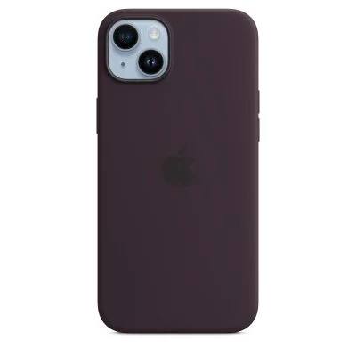 Apple Coque en silicone MagSafe iPhone 14 Plus - Elderberry