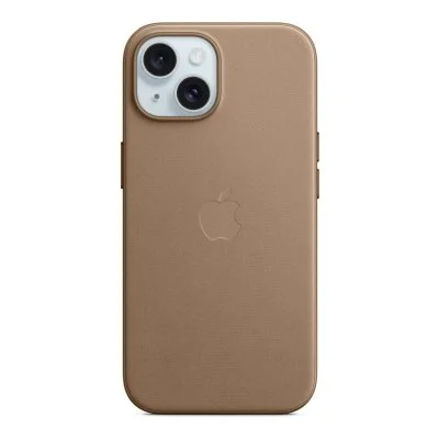 Apple Coque en tissage fin avec MagSafe pour iPhone 15 Plus - Taupe