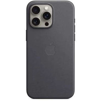Apple Coque en tissage fin avec MagSafe pour iPhone 15 Pro Max - Noir