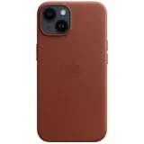 APPLE Coque Leather MagSafe iPhone 14 - Umber
