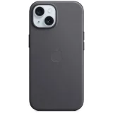 APPLE - Coque pour iPhone 15 - tissage fin - Noir avec MagSafe