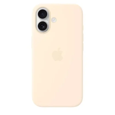 Apple Silicone Case with MagSafe Vanille Apple iPhone 17