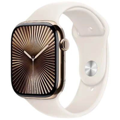 Apple Watch Series 10 GPS + Cellular - Titane Or