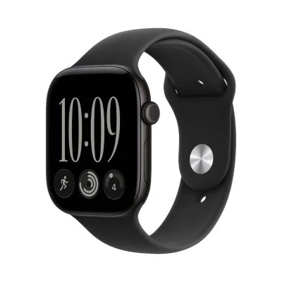 Apple Watch Series 12 GPS 42 mm Aluminium Noir Bracelet Sport Noir S/M