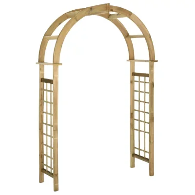 Arche avec treillis Bois de pin vert imprégné