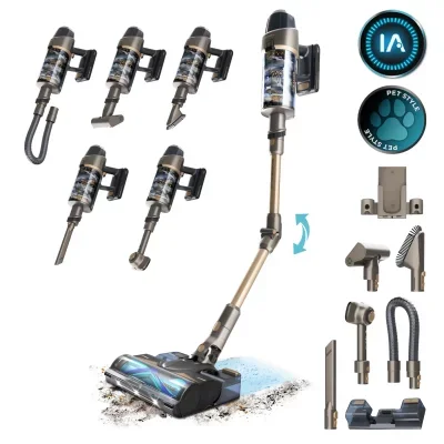 Aspirador Vertical Cecotec Conga Rockstar RX90 AI AquaPet Flex 850W Bege
