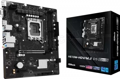 ASRock H610M-HDV/M.2 D5 GEN5 1700 mAT Carte mère