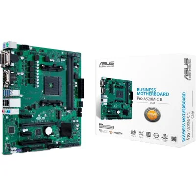 ASUS PRO A520M-C II/CSM AMD A520 Emplacement AM4 micro ATX