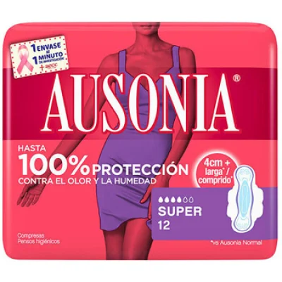 Ausonia - Ausonia Compresas Super Alas Soin intime 1 unité