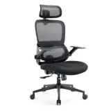 B100 SE Chaise de Bureau Ergonomique,Soutien Lombaire,Accoudoirs Rabattables,Noir
