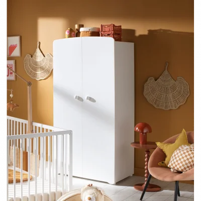 BABY PRICE New Basic Armoire Chambre bébé 2 Portes