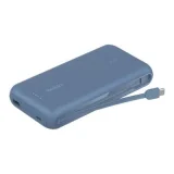 BELKIN Batterie externe 20000 mAh avec cable USB-C intégre bleu