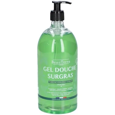 Beauterra gel douche surgras verveine citron 1litre