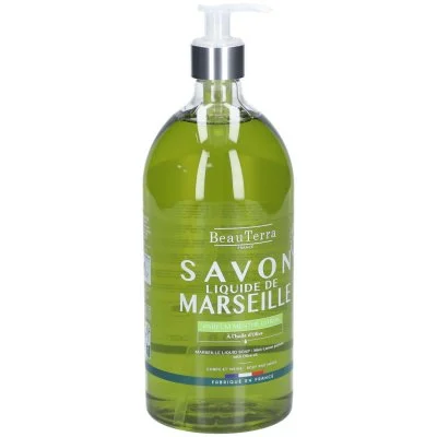 BeauTerra Savon de Marseille Liquide Menthe Citron 1l