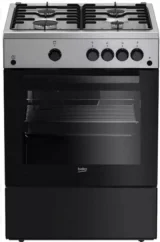 BEKO - cuisinière gaz 73l 4 feux noir fbg62031xcs - b100 FBG62031XCS