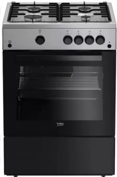 Beko - cuisinière gaz 73l 4 feux noir fbg62031xcs - b100 FBG62031XCS