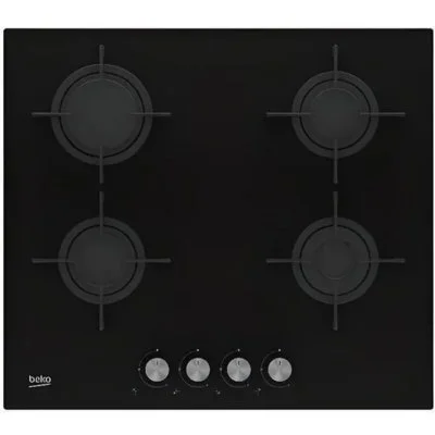 Beko hilg 64220 s plaque noir intégré (placement) gaz 4 zone(s)