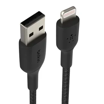 Belkin Boost Charge Lightning To Usb-a Cable Braided 1m Noir