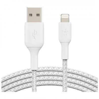 Belkin Boost Charge Lightning To Usb-a Cable Braided 3m Blanc