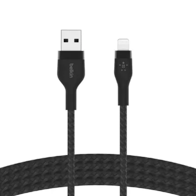Belkin Boost Charge Pro Flex Câble USB-A vers Lightning (noir) - 3 m