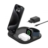 BELKIN BoostCharge Magnetic Stand 3-in-1 Qi2 15W Noir