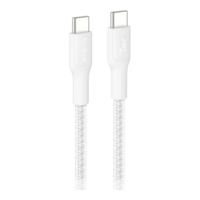 Belkin BoostCharge Pro, 3 m, USB C, USB C, Blanc CAB025HQ3MWH
