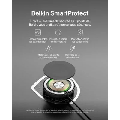 Belkin BoostCharge Pro Socle de recharge aimanté Qi2 (Noir)