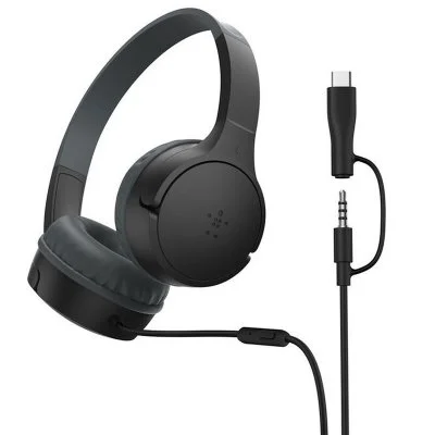 Belkin SoundForm Mini, Avec fil, Appels/Musique, Casque, Noir AUD010HQBK