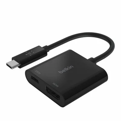 Belkin USB-C to HDMI + Charge Adapter - adaptateur video - HDMI / USB