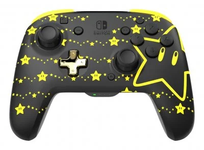 BEM'S Official Wireless Deluxe Controller Glow Super Star - Nintendo