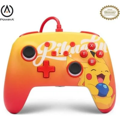BEM'S Wired Enhanced Controller Berry Happy Pikachu - Nintendo Switch