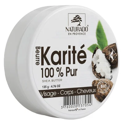 Beurre De Karite 100% Pur Bio 135g Naturado